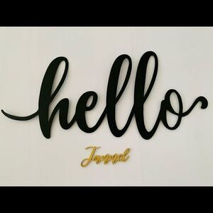 Metal laundry Sign Word, Home Metal wall Sign-3D Word Art Home Accent De…